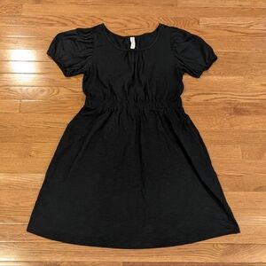 Daily Practice By Anthropology Black Cap-sleeve Dress NWT Small